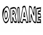 Coloriage Oriane