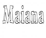 Coloriage Maiana