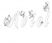 Coloriage Aviel