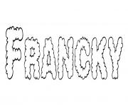 Coloriage Francky