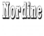 Coloriage Nordine