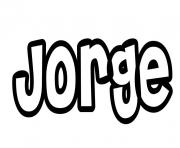 Coloriage Jorge