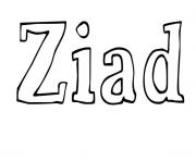 Coloriage Ziad