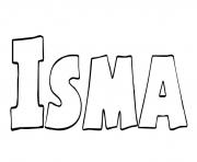 Coloriage Isma