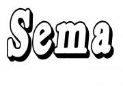 Coloriage Sema