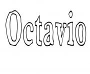 Coloriage Octavio