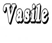 Coloriage Vasile