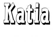 Coloriage Katia