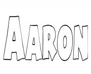 Coloriage Aaron