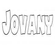 Coloriage Jovany