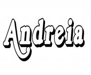 Coloriage Andreia