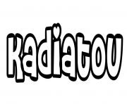 Coloriage Kadiatou