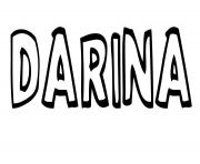 Coloriage Darina