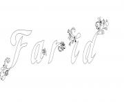 Coloriage Farid