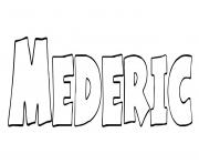 Coloriage Mederic