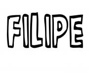 Coloriage Filipe