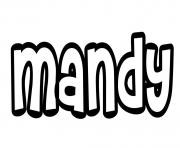 Coloriage Mandy