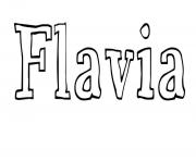 Coloriage Flavia