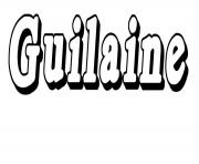 Coloriage Guilaine