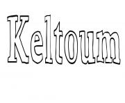 Coloriage Keltoum