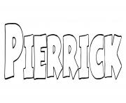 Coloriage Pierrick