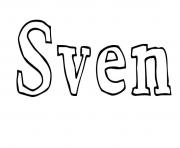 Coloriage Sven