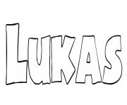 Coloriage Lukas