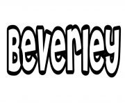 Coloriage Beverley