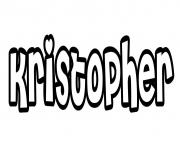 Coloriage Kristopher