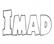 Coloriage Imad