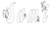 Coloriage Sami