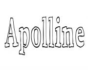 Coloriage Apolline