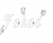 Coloriage Fahad