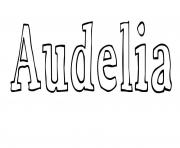 Coloriage Audelia