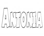 Coloriage Antonia