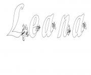 Coloriage Leana