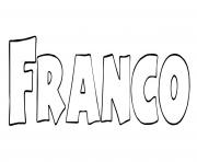 Coloriage Franco