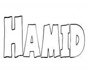 Coloriage Hamid