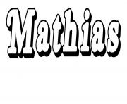 Coloriage Mathias