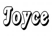 Coloriage Joyce