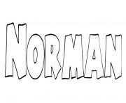 Coloriage Norman