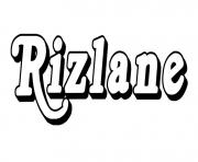 Coloriage Rizlane