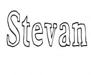 Coloriage Stevan