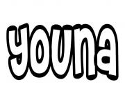 Coloriage Youna