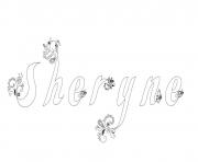 Coloriage Sheryne