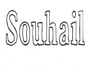 Coloriage Souhail