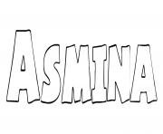 Coloriage Asmina