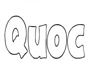 Coloriage Quoc