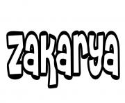 Coloriage Zakarya