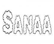 Coloriage Sanaa